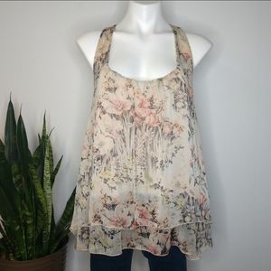 West Kei floral blouse tank S